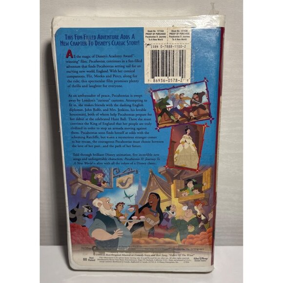 Disneys Pocahontas II: Journey To A New World VHS 1995 - Picture 2 of 9